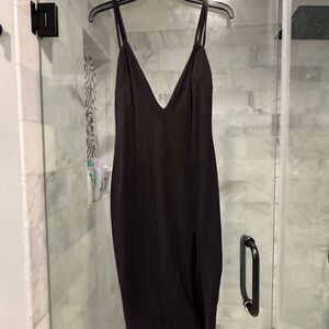 Chic Black Backless Dress